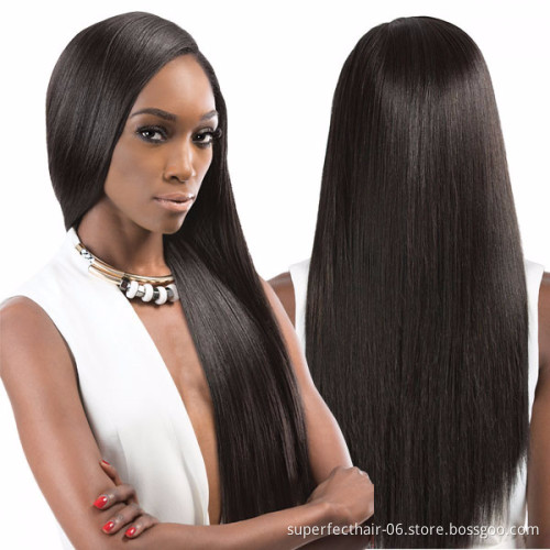 Hot Sale Straight 13*4 Lace Brazilian Hair Wig Pre Plucked With Baby Hair Transparent Lace Front Wigs For Black Women Human Hair